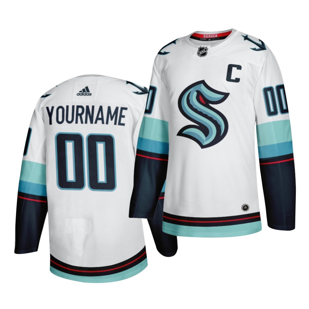 Seattle Kraken Customized Adidas White Stitched Jersey,We sell and wholesale Seattle Kraken Customized Adidas White Stitched Jersey on line form chian!